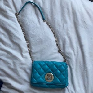 Kate spade turquoise quilted bag